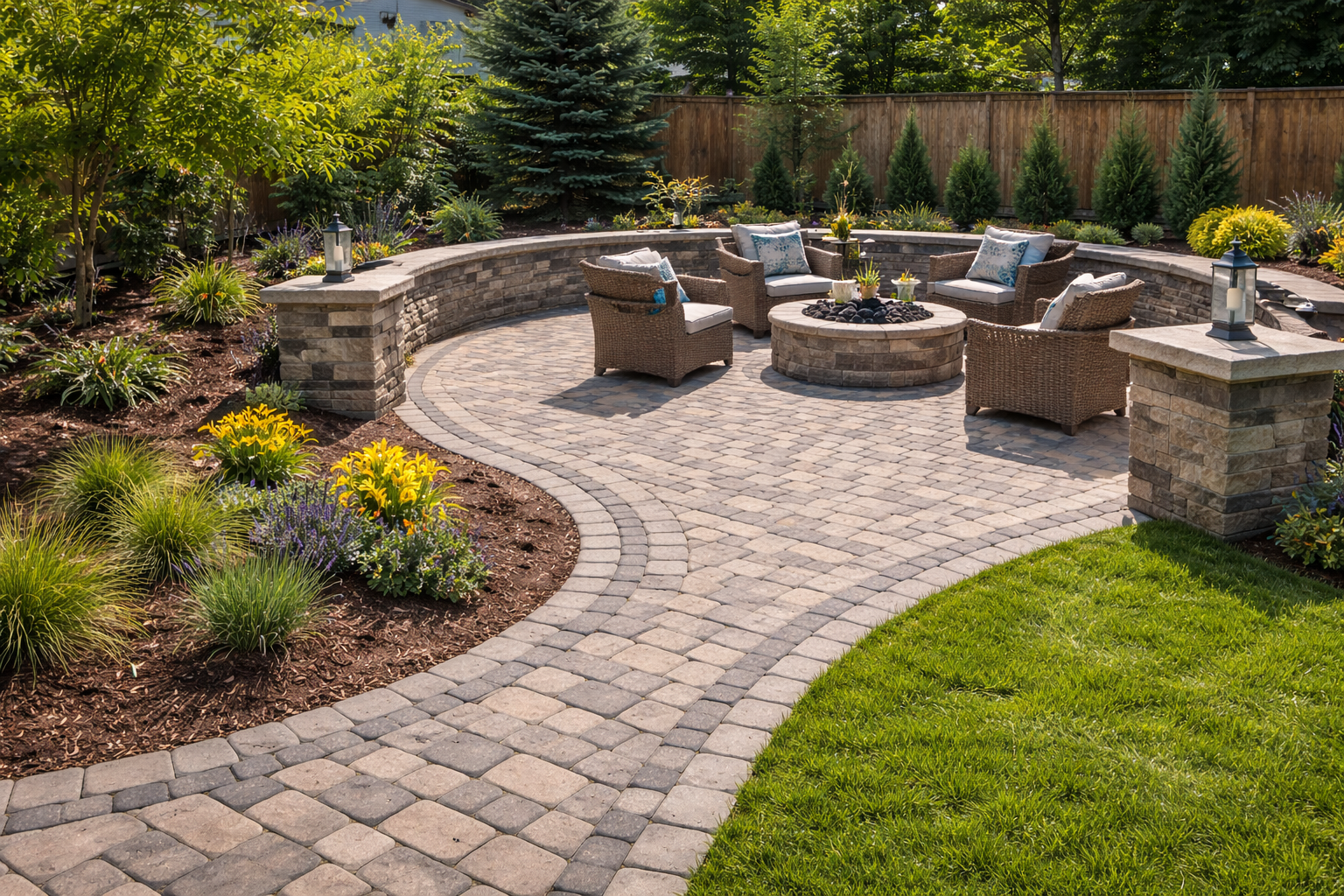 Concrete and patio work construction service in Edmonton