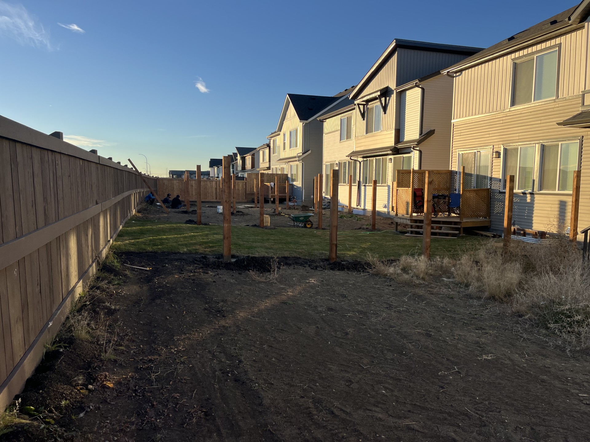 Fence post installation service in Edmonton