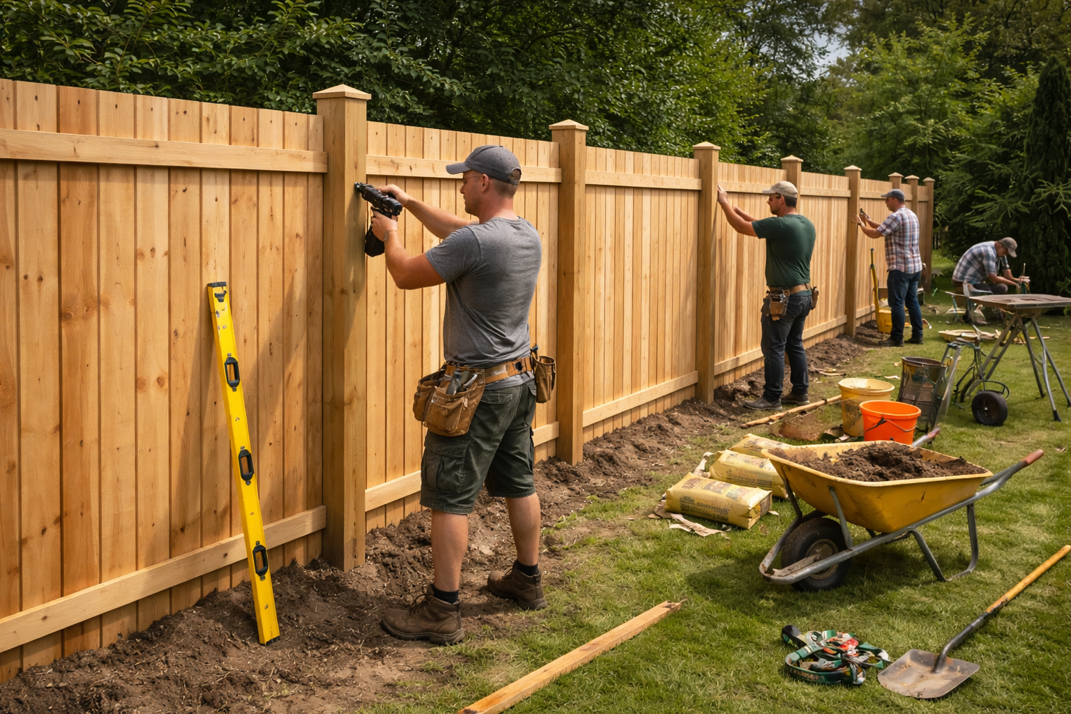 Fence installation and fence building Edmonton